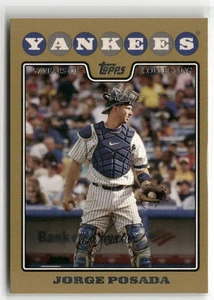2008 Topps #297 Jorge Posada Oro #/2008 ☘️137 - Imagen 1 de 2