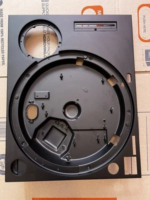 Technics SL-1200MK2 Tocadiscos Aluminio Zócalo Gabinete (RECUBIERTO DE POLVO) Foto 1 de 4