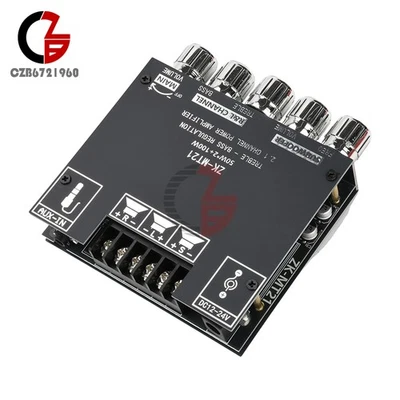 ZK-MT21 Modulo Amplificatore Audio Bluetooth Hi-Fi 2.1 Canali Subwoofer 100W+50W+50W - Immagine 1 di 4