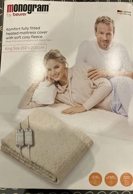 Monogram Beurer  Komfort King Electric Blanket Mattress Cover with Dual Control. - Image 1 of 4