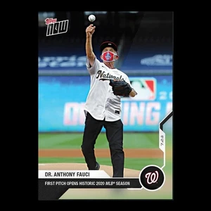 Dr. Anthony Fauci - Tarjeta MLB Topps Now 2020 2 - Tirada impresa: 51.512 - Imagen 1 de 2