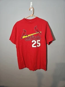 Vintage St Louis Cardinals Shirt M Red Mark McGwire Home Run Champion - Picture 1 of 4