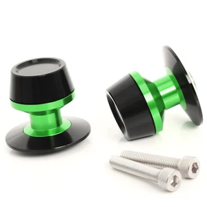 8MM Green Swingarm Spools Screws For Z900 20 21 22 23 - Foto 1 di 6
