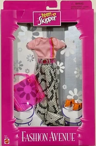 Teen Skipper Schlangenleder Hose, Peach Top Fashion Avenue 1998 Neu NRFB - Bild 1 von 2