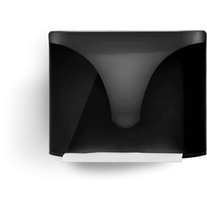 Falthandtuchspender, N-Falz/W-Falz, Interfalz, ABS-Kunststoff, schwarz - Bild 1 von 1