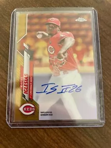 2020 Topps Chrome Raisel Iglesias Gold Auto Reds Mint #/50 - Picture 1 of 2