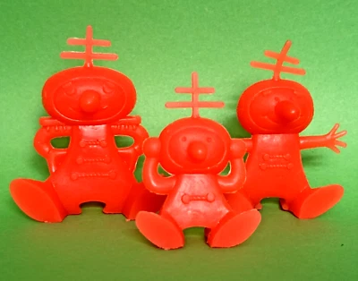 Vtg 60s NABISCO Full Set SPOON MUNCHY CRUNCHY Cereal Premium Alien Rare! PK-95 - Image 1 of 4