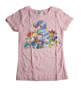 Rugrats Girl's Third Birthday T-Shirt Pink Small - Picture 1 of 5