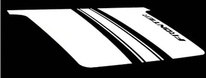 HOOD DECAL for Nissan Frontier 2022-25 (Matte WHITE vinyl) w/logo - Picture 1 of 1