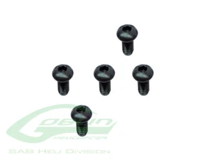 NEW SAB HC001-S Goblin 500/570 DIN 12.9 Button Head Cap M2x4 5pcs FREE US SHIP - Picture 1 of 1