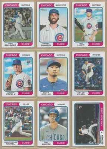 2023 Topps Heritage CHICAGO CUBS Base Team Set of (20) Hoerner Suzuki Morel RC - Picture 1 of 3