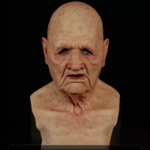 Old Men Cosplay Full Head Mask Silicone Halloween Masquerade Realistic Headgear - Picture 1 of 6