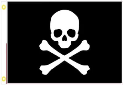 3X5 Crossbones and Skull Cross Bones Pirate Flag Premium Banner FAST USA SHIPPER - Image 1 of 3