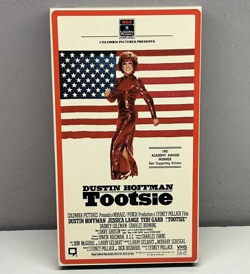 Tootsie VHS 1982 Video Tape VTG 80s Sydney Pollack Dustin Hoffman RCA Nearly New - Image 1 of 4
