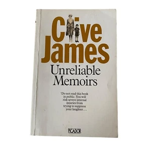 Clive James Unreliable Memoirs Paperback Book 1980 Memoir Autobiography - Foto 1 di 16