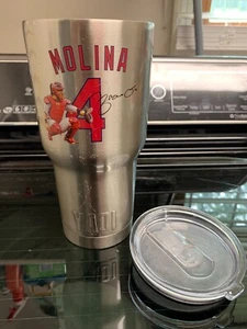 Cardinal Yadier Molina Tumbler SGA + Purina pet frame + 2004 stein + 2013 trophy - Picture 1 of 9