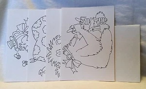 NUEVO Juego de 4 Tarjetas de Saludo para Colorear Animales - Sin Usar - Imagen 1 de 5