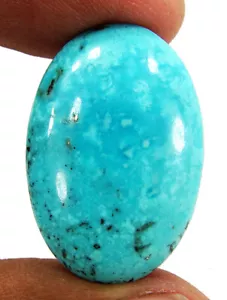 40,10 Karat natürlicher persischer türkis Edelstein Cabochon Draht Wickelstein - 63437 - Bild 1 von 5