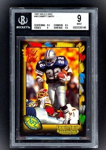 1991 Wild Card - Emmitt Smith #46 Cowboys BGS 9 - Photo 1/2