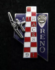 Reno Air 1991 pilon sombrero pin up tripulación campeonato nacional carrera ilimitada - Imagen 1 de 24