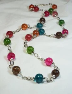 Collana Tormalina multicolore argento rodio ""Dream in tourmaline - Foto 1 di 1
