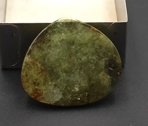 Green Tourmaline Slice Gemstone 21.65 Crt October Birthstone 28x24 mm Tourmaline - Picture 1 of 4