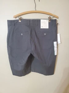 Goodfellow&Co Short 34 RAILROAD Gray Flat Front 10.5" inseam Stretch #1405 - Picture 1 of 13