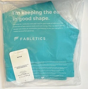 Fabletics Trinity High-Impact Mesh Pocket Sports Bra Aqua Sz 1X NWT Sold Out - Picture 1 of 8