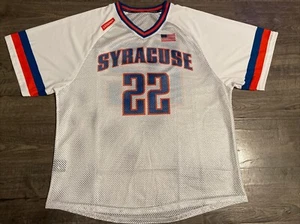 Authentic Syracuse Orange Lacrosse Mike Powell #22 Jersey Retirement Event RARE - Picture 1 of 13