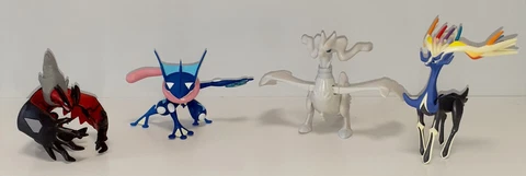 Lot Of 4 Tomy Pokemon Figures- Yveltal, Greninja, Xerneas, Reshiram 3"-4.5" Cover