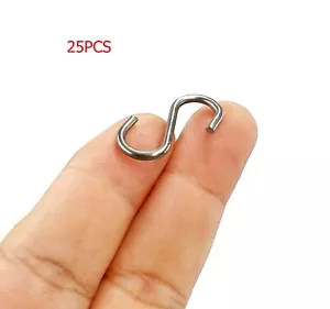 25 Stück 1 Zoll Edelstahl S Haken Verbinder für Haus & Garten - Bild 1 von 5