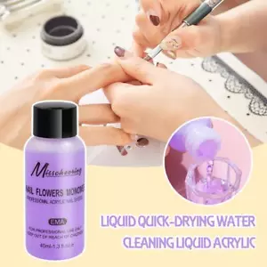 40ml Acrylic Liquid Monomer Crystal Nail Art Nail Extension Liq.. E1X5 - Picture 1 of 8