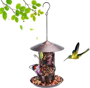  Bird Feeder for Outside, Wild Bird Feeder Hanging for Garden Yard - Picture 1 of 6