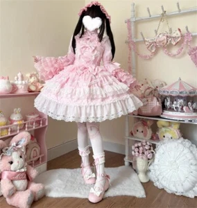 Japanese Women Lolita Cute Style Princess gorgeous Suspender kawaii jsk Dress - Picture 1 of 28