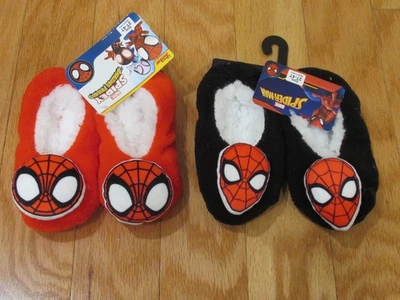Spiderman Marvel Niños Pequeños 2 PARES Zapatillas Difusas 2T-4T ~NUEVAS CON ETIQUETAS~ Foto 1 de 4