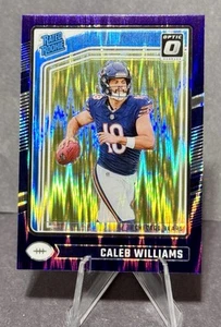 2024 Donruss Optic - Caleb Williams Viola Shock Prizm Rated Rookie RC #201 - Foto 1 di 3