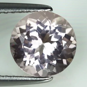1.86 ct Eye-opening Round Cut (8 x 8 mm) Un-Heated Peach Pink Morganite Gemstone - Picture 1 of 2