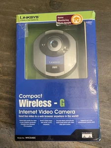 Linksys CAM Internet Video Camera Wireless-G network surveillance WVC54GC 2.4GHz - Picture 1 of 12