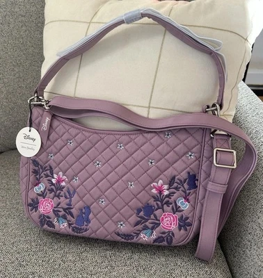 Disney Vera Bradley Beauty & the Beast Floral Embroidered Quilted Shoulder Bag  - Image 1 of 4