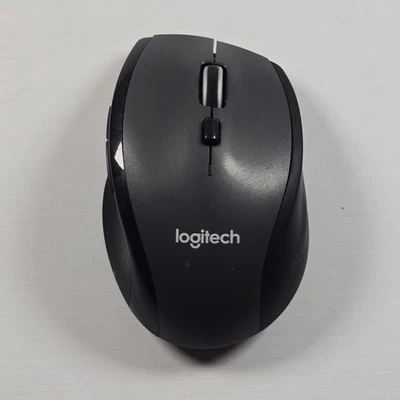 Logitech M705 Marathon Wireless Mouse Dark Gray USB Receiver - Image 1 of 4