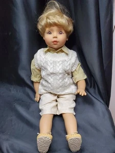 Muñeca Vinilo E1 Gotz Principessa Niño Rubio Muñeca 21" - Imagen 1 de 15