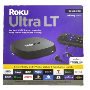 Roku Ultra LT 2025 HD Dispositivo di Streaming Digitale - Nero Nuovo Spedizione Gratuita - Foto 1 di 3