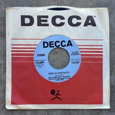 PROMO 45 • The Merging Traffic • Deep In Kentucky/Bit By Bit • Decca Sleeve (EX) - Image 1 of 4