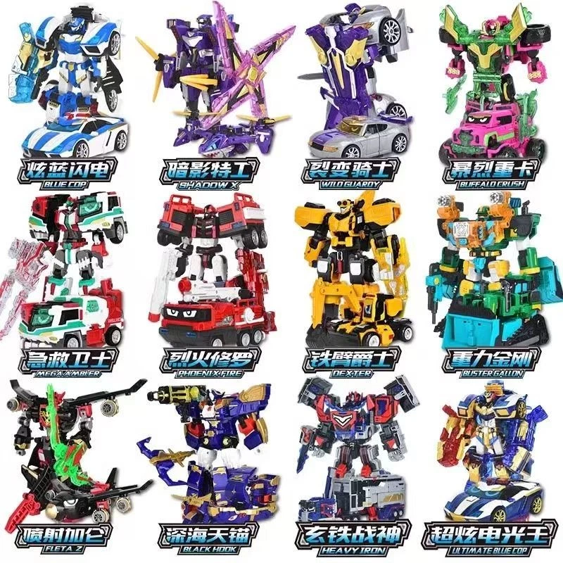 "Coches, camiones y aviones para niños de 7-11"" - figuras de cardbot de metal transformadoras juguete" Foto 1 de 4