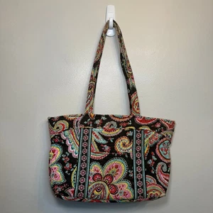 Vera Bradley Parisian Paisley Print Mandy Tote Shoulder Bag Purse - Picture 1 of 11