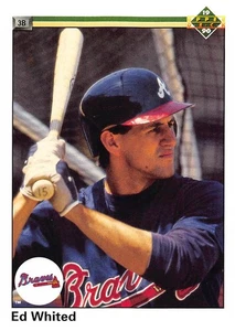 Ed Whited 1990 Upper Deck 447 Atlanta Braves Rookie Baseball Card - Picture 1 of 2