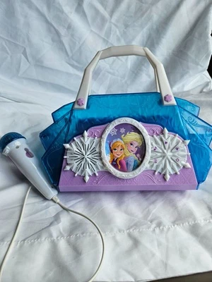 Disney Frozen Let It Go! Sing Along Karaoke Boombox Microphone MP3 Anna Elsa - Image 1 of 4