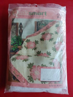 Quilt Smart Ohio Rose Printed Interfacing Pattern - Partially Cut - Image 1 of 4