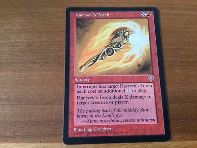 Kaervek's Torch - Mirage! Excellent Magic MTG - Image 1 of 3