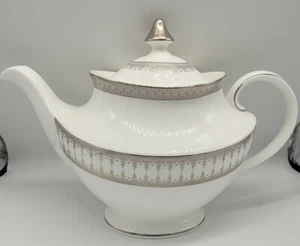 Royal Doulton Piper Platinum Teapot Rare - Picture 1 of 13